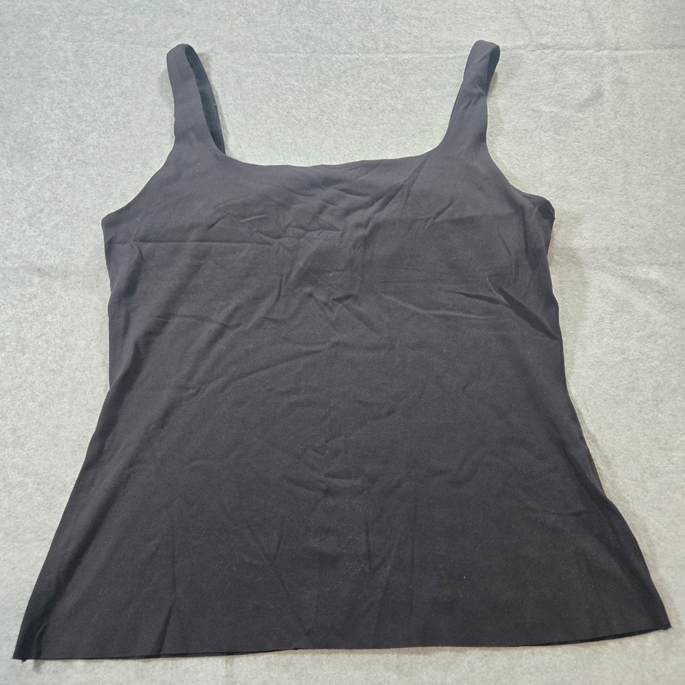 Nike Yoga Dri-FIT Tank Top Black Square Neck Shelf DQ5605-010 Womens Large